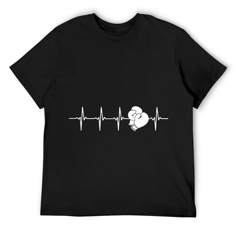 Boxing T-Shirt Heartbeat Tshirt Boxer Gift Tee Fight Love Boxing T-Shirt Heartbeat Tshirt Boxer Gift Tee Fight Love
