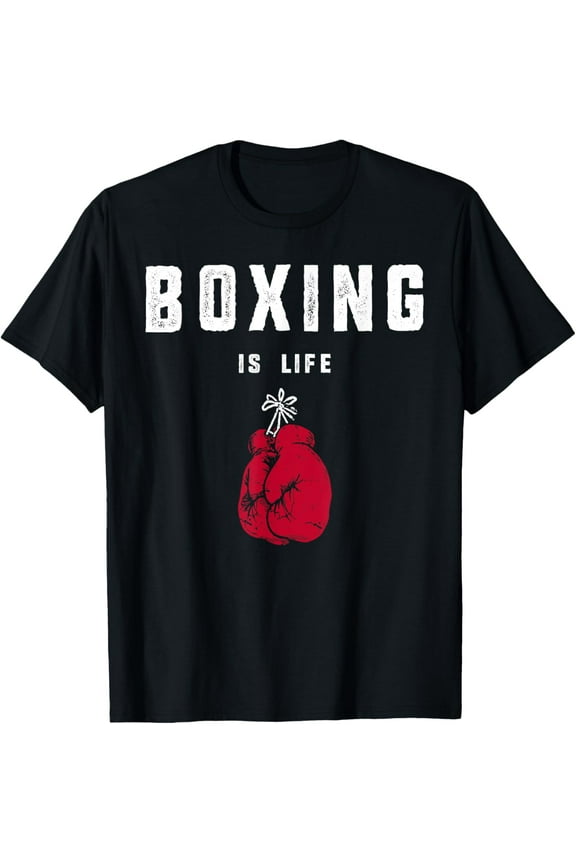 Mens Boxing is Life T shirt T-Shirt