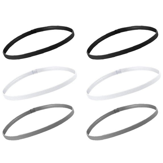 COCEQUC 1/6x Elastic Head Bands Snag Free Hairbands Ladies Girls School Gym Hair N6C9