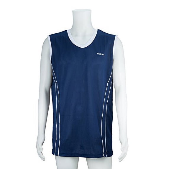 Mens / Boys Rash Guard Mesh Swim T-shirt by Abstract (6, Navy Sleeveless)