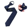 thumbnail image 1 of Mens Boys Solid Color Zipper Ties Necktie Tied Business Skinny Neck Tie Party Wedding Club Suit Neckwear Cord Ties Reusable Spiral Hair Ties Thin Slim Ties Clear Ties Boy Ties Mini Hair Ties Ti-30xiis, 1 of 5