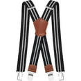 thumbnail image 1 of Mens Braces 4 cm Wide 1.5 inch Heavy Duty Suspenders for Trousers with 4 Strong Metal Clips Adjustable and Elastic for Men and Woman X Formu2026, 1 of 1
