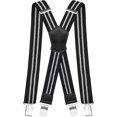 thumbnail image 1 of Mens Braces 4 cm Wide 1.5 inch Heavy Duty Suspenders for Trousers with 4 Strong Metal Clips Adjustable and Elastic for Men and Woman X Formu2026, 1 of 1