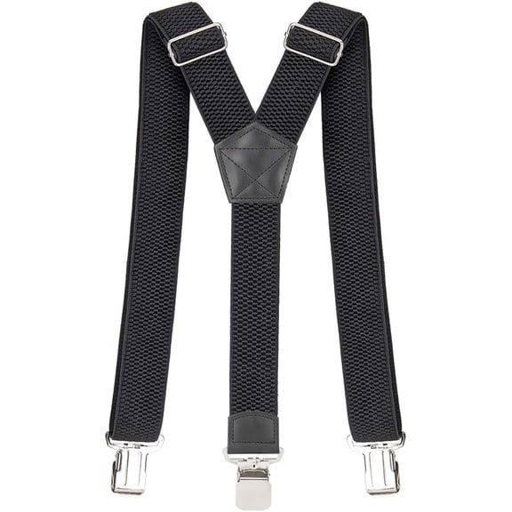Mens Braces Suspenders 4cm Wide Heavy Duty Trousers with Strong 3 Metal Clips Adjustable and Elastic Y Form for Men and Women