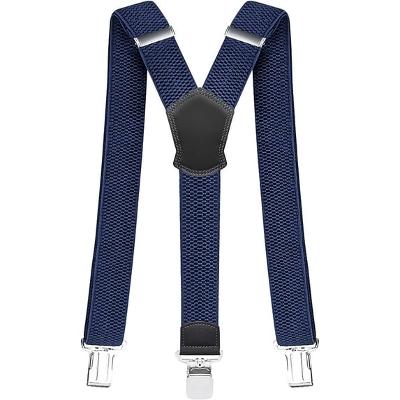Mens Braces Suspenders 4cm Wide Heavy Duty Trousers with Strong 3 Metal Clips Adjustable and Elastic Y Form for Men and Women