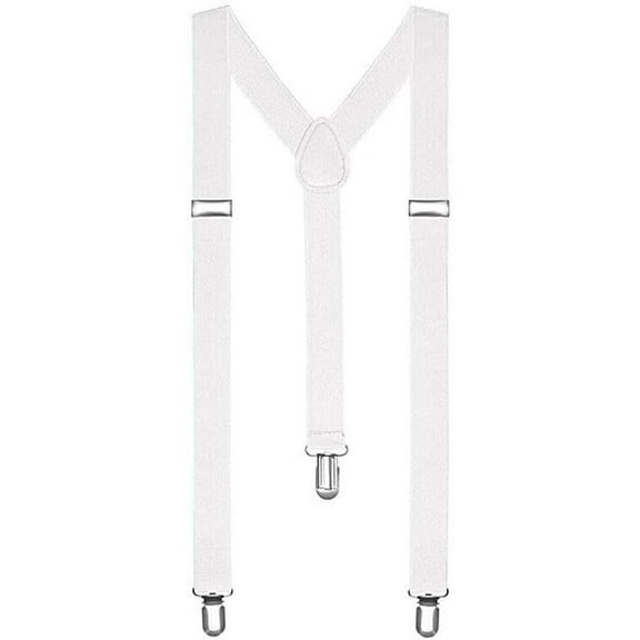 Mens Braces Wide Heavy Duty Y Shape Suspender Elastic Suspender Trouser Clips UK