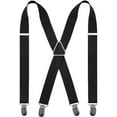 thumbnail image 1 of Mens Braces X Shape with 4 Clips, Elastic Adjustable Suspenders Braces for Men Trousers, Mens Suspenders Braces Business Wedding Casual, 1 of 1