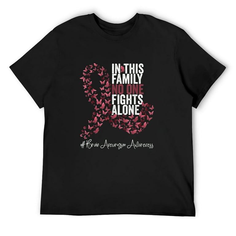 Burgundy Awareness Ribbon Brain Aneurysm T-Shirt Burgundy Awareness Ribbon Brain Aneurysm T-Shirt