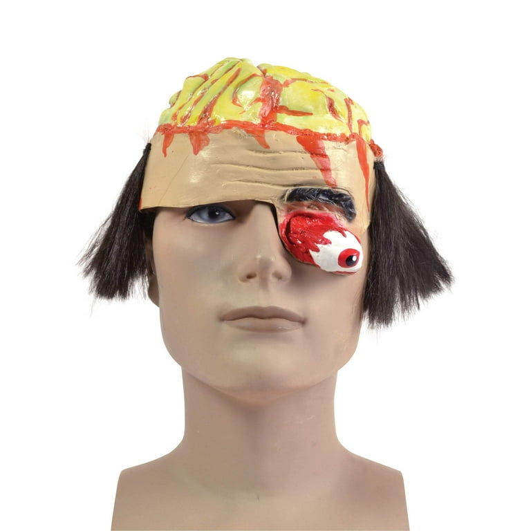 Brain Headpiece with Gory Eye Zombie Rubber Mask Brain Headpiece with Gory Eye Zombie Rubber Mask