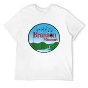 Mens Branson Missouri Souvenir T-Shirt Black Small