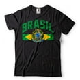 thumbnail image 1 of Mens Brasil Shirt Brazil Patriotic Flag Tee Brasil Unisex Shirt Brazil Traveler Lover Shirt (5X-Large Black), 1 of 6