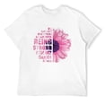 thumbnail image 1 of Mens Breast Cancer Awareness Being Strong Is The Only Choice Gift T-Shirt White Medium, 1 of 5
