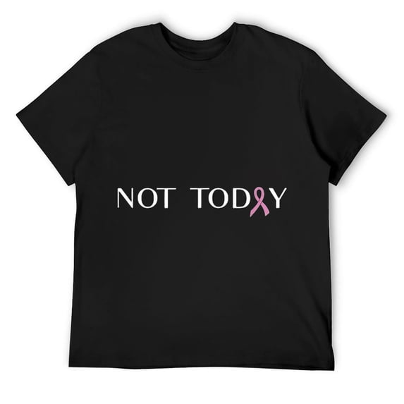 Mens Breast Cancer Fight Cancer Ribbon T-Shirt Black
