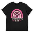 thumbnail image 1 of Mens Breast Cancer Rainbow Leopard I Wear Pink for My Aunt Kids T-Shirt Black 4X-Large, 1 of 5