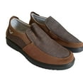 thumbnail image 1 of Mens Breathable  Slip on Sports Fashion Sneakers Casual Shoes Non-Slip Knit Synthetic Loafers  Coffee US9 (270MM), 1 of 8