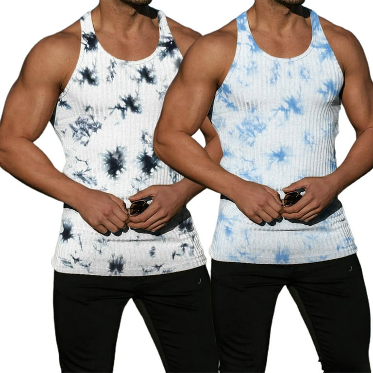 Mens Breathable Tank Top, Sleeveless Slim Fit Camouflage Summer