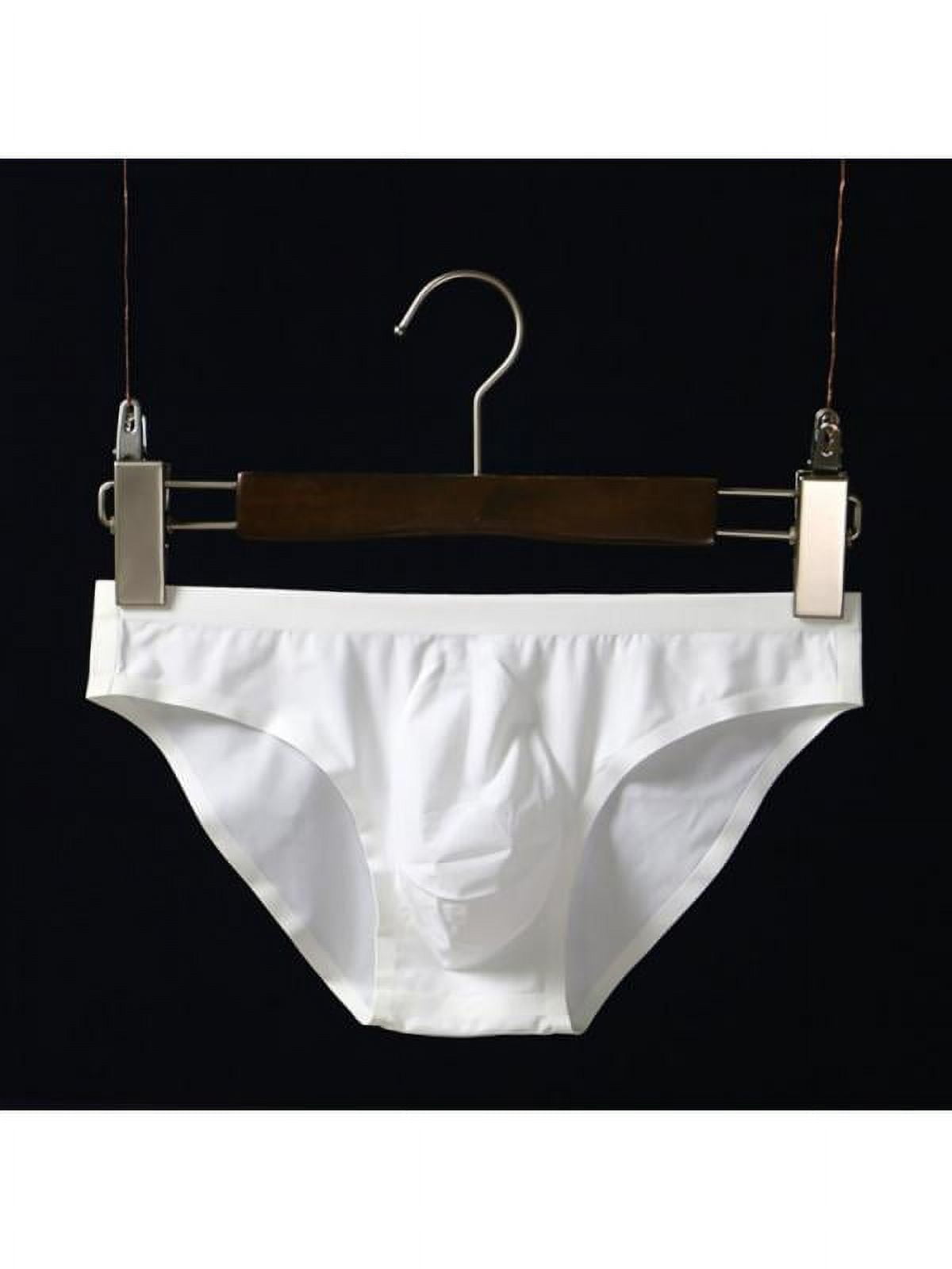 Mens Briefs Seamless Triangle Panties Ice Silk Low Waist Fast Dry Shorts 