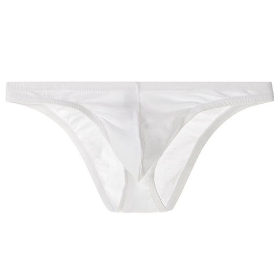 Mens Briefs Solid Color Low Rise Shorts Casual Loungewear Soft Underpants Underwear for Men