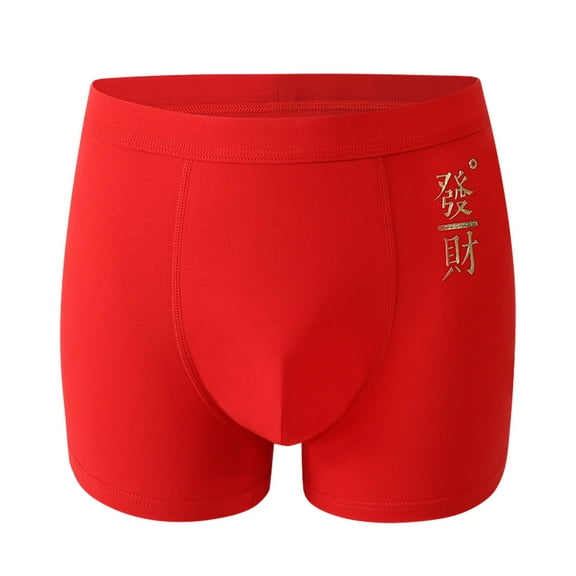 Mens Briefs Tbopshirt Mens Briefs Red Men's Mid-waist Briefs CottonSkin-friendly Breathable Wedding CelebrationBriefs,Mens Underwear Briefs,Gifts for Men