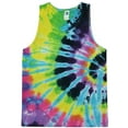 thumbnail image 1 of Mens Bright & Cheerful Cotton Tie Dye Tanktop, XL Flashback, 1 of 4