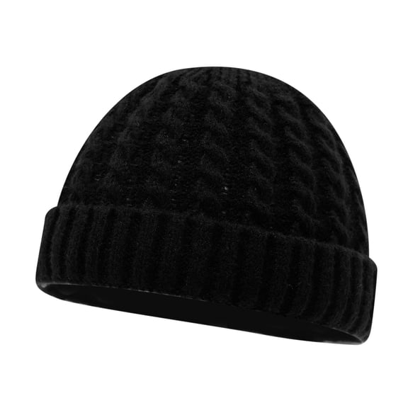 Mens Brimless Hats Unisex Winter Casual Knitted Beanie Skull Caps Retro Knitted Melon rind Hat