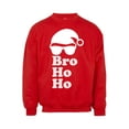 thumbnail image 1 of Mens Bro Ho Ho Ugly Christmas Ugly Sweatshirt - Red - 2X-Large, 1 of 1