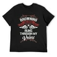 thumbnail image 1 of Mens Browning Blood Runs Through My Veins - Last Name Family T-Shirt Black 4X-Large, 1 of 5