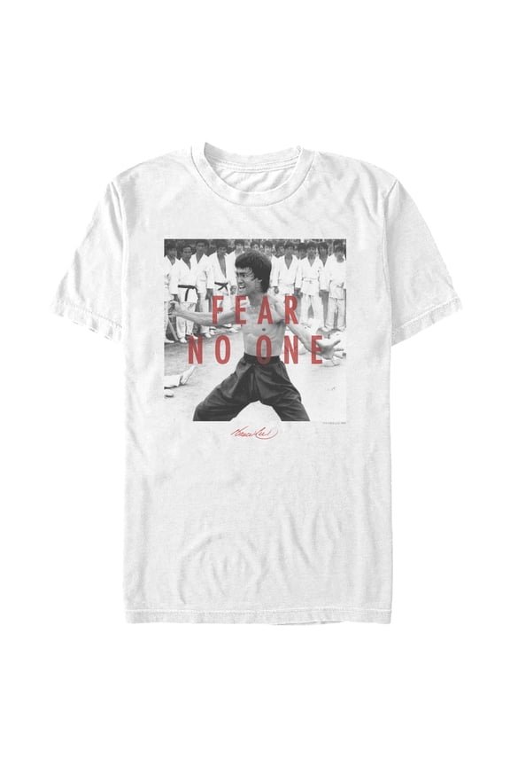 Mens Bruce Lee Fear No One T Shirt