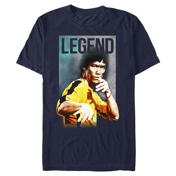 Mens Bruce Lee Real Legend Poster T Shirt