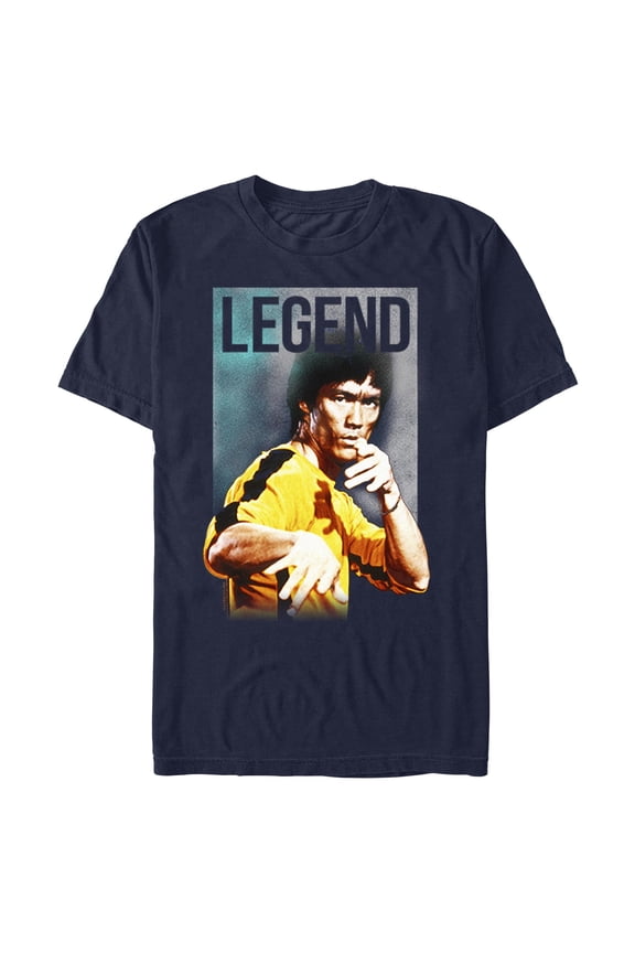 Mens Bruce Lee Real Legend Poster T Shirt