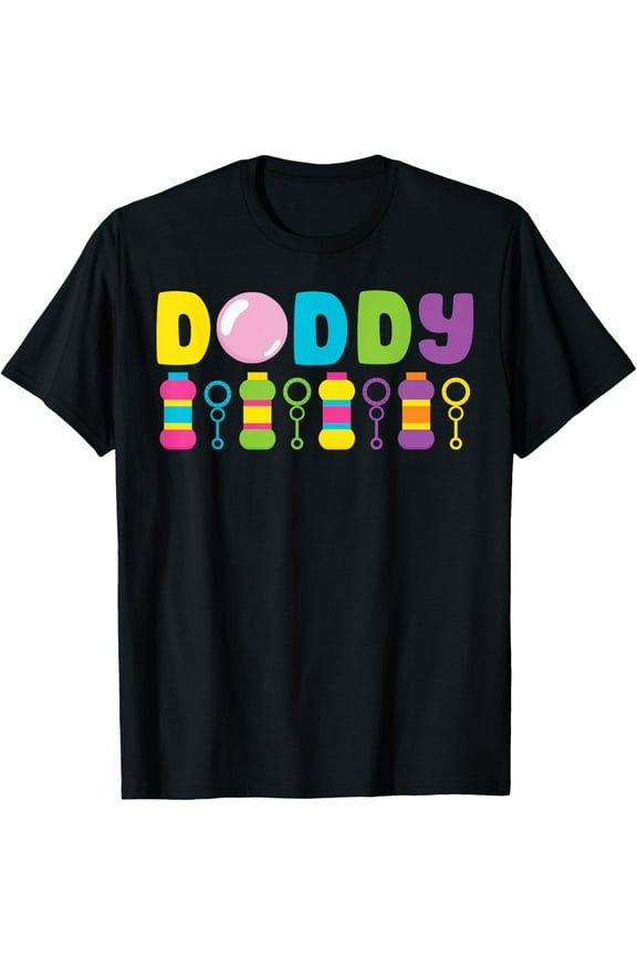 Mens Bubble Daddy Bubble Party For Kids Bubble Theme Matching T-Shirt men and women can wear,black,white,creative gift