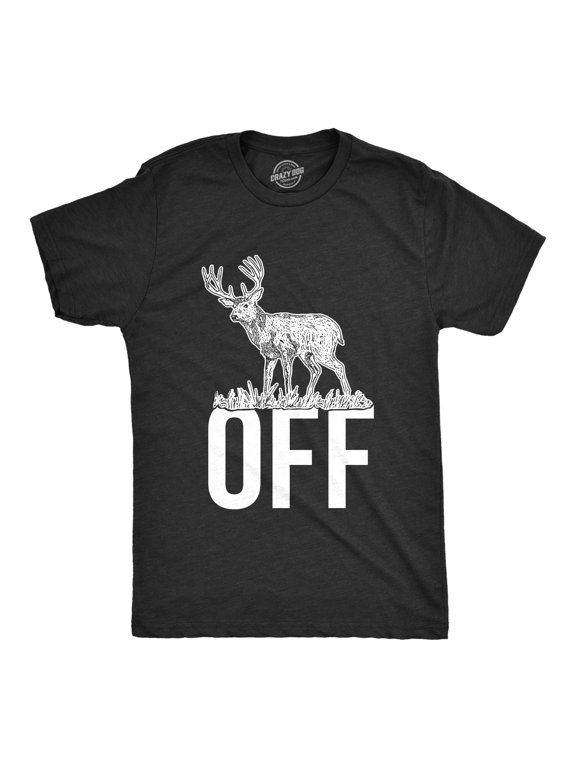 Mens Buck Off Funny T shirts Hunting Deer Tee Hilarious Offensive Novelty T shirt Graphic Tees