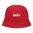 thumbnail image 1 of Mens Bucket Hat Best Dad Embroidered Washed Cotton Classic Bucket Hat, 1 of 2