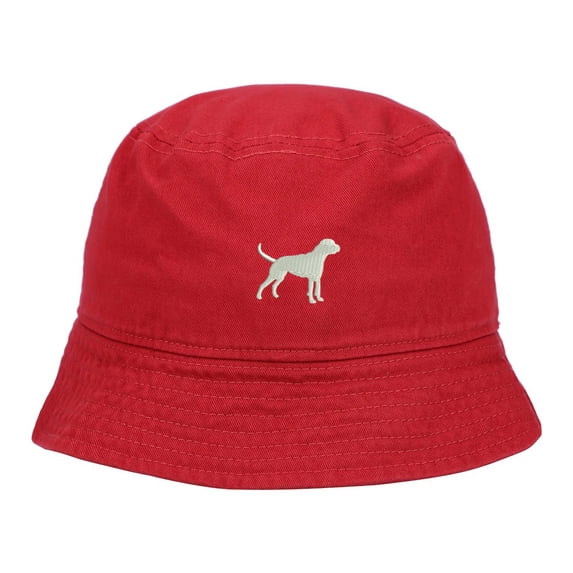 Mens Bucket Hat Boxer Dog Embroidered Washed Cotton Classic Bucket Hat