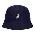 thumbnail image 1 of Mens Bucket Hat Palm Tree Embroidered Washed Cotton Classic Bucket Hat, 1 of 2