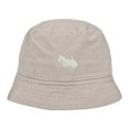 thumbnail image 1 of Mens Bucket Hat Scottish Terrier Embroidered Washed Cotton Classic Bucket Hat, 1 of 2