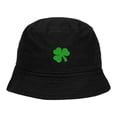 thumbnail image 1 of Mens Bucket Hat Shamrock Embroidered Washed Cotton Classic Bucket Hat, 1 of 2