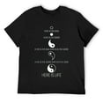 thumbnail image 1 of Mens Buddist Life Yin Yang T-Shirt Black, 1 of 5