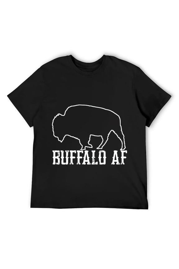 Mens Buffalo AF 716 Area Code Western NY Buffalonian Gift T-Shirt Black