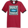 thumbnail image 1 of Mens Built Ford Tough 100% Cotton Ringer Tee Shirt, 3XL Red/Black, 1 of 5
