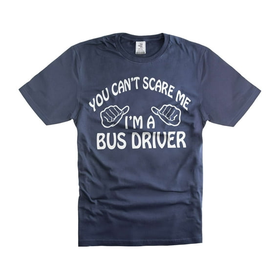 Mens Bus Driver T-shirt Funny Driver Shirts Father's Day Gift Shirt For Men Bus Driver Shirts (Large Navy Blue)