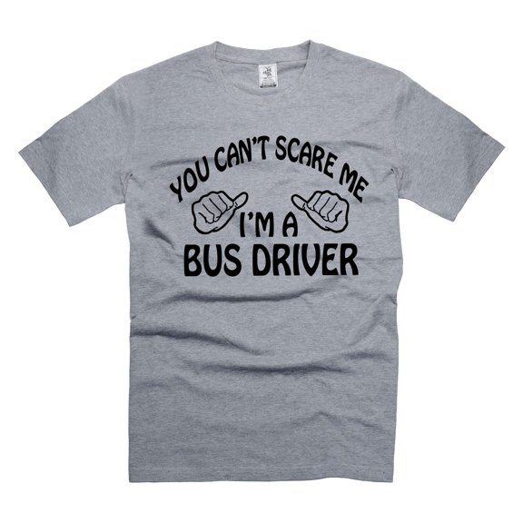 Mens Bus Driver T-shirt Funny Driver Shirts Father's Day Gift Shirt For Men Bus Driver Shirts (Small Grey)