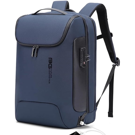 Mens Business Backpack for Work, Computer Backpacks for Laptops for 17.3 Inch, Men's Backpack with Lock Anti , Backpack for Traveling with USB  Port