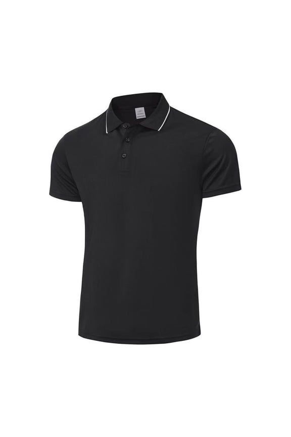 Mens Business Casual Shirt Lapel Button Down Short Sleeve Golf Work Formal Tee Pullover Fathers Day Gift