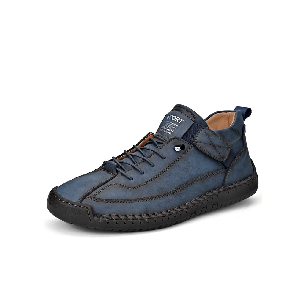 Mens Business Casual Shoes Comfortable Fashion Sneakers Lightweight Hiking Shoes Breathable Outdoor Shoes Blue 11 US