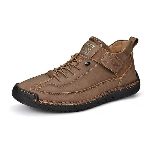 Mens Business Casual Shoes Comfortable Fashion Sneakers Lightweight Hiking Shoes Breathable Outdoor Shoes Yellow 11 US