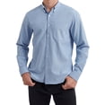 thumbnail image 1 of HISDERN Blue Dress Shirts for Men Oxford Button Down Shirts Long Sleeve Regular Fit XL, 1 of 12