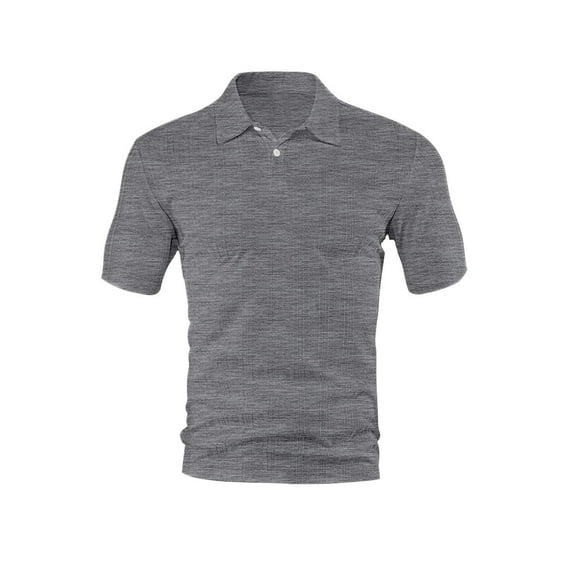 Mens Button Down Shirt Casual Solid Short Sleeve Plus Size T Shirt Mens Blouse Tops