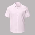 thumbnail image 1 of Mens Button Down Shirt Casual Stylish Stretch Shirts Loose Comfortable Beach Summer Clothing Pink Size XXL, 1 of 4