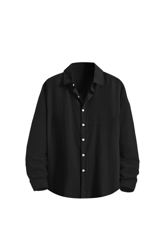 Mens Button Down Shirts Long Sleeve Casual Sun Protection Shirt Linen Cotton Beach Hippie Tops